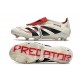 Adidas Predator 25 Elite Tongue FG Blanco Off Negro Rubí Puro