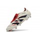 Adidas Predator 25 Elite Tongue FG Blanco Off Negro Rubí Puro