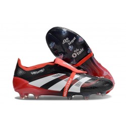 Adidas Predator 25 Elite Tongue FG Negro Blanco Rojo