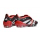 Adidas Predator 25 Elite Tongue FG Negro Blanco Rojo