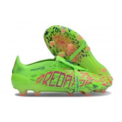 Adidas Predator 25 Elite Tongue FG Limón Lúcido Rosa Azul Fusion