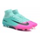 Zapatillas de fútbol Nike Mercurial Superfly V FG Para Hombre Rosa Azul Negro