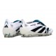 Adidas Predator 25 Elite Tongue FG Blanco Negro Ciano