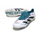 Adidas Predator 25 Elite Tongue FG Blanco Negro Ciano