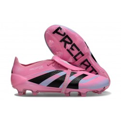 Adidas Predator 25 Elite Tongue FG Rosa Negro