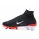 Zapatillas de fútbol Nike Mercurial Superfly V FG Para Hombre Negro Blanco Rojo