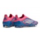 Zapatos de Fútbol adidas F50 Elite LL FG Solar Azul Ftwr Blanco Solar Rosa