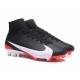 Zapatillas de fútbol Nike Mercurial Superfly V FG Para Hombre Negro Blanco Rojo