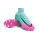 Zapatillas de fútbol Nike Mercurial Superfly V FG Para Hombre Rosa Azul Negro