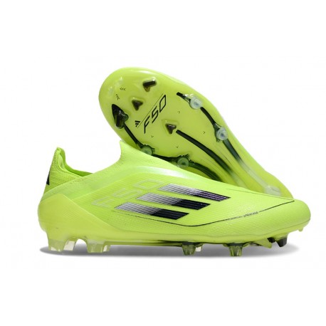 Zapatos de Fútbol adidas F50 Elite LL FG Amarillo Solar Negro