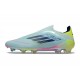 Zapatos de Fútbol adidas F50 Elite LL FG Casi Azul Azul Semilúcido Semi Amarillo Solar