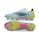 Zapatos de Fútbol adidas F50 Elite LL FG Casi Azul Azul Semilúcido Semi Amarillo Solar