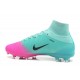Zapatillas de fútbol Nike Mercurial Superfly V FG Para Hombre Rosa Azul Negro