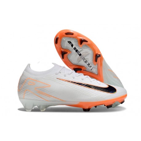 Bota de Futbol Nike Mercurial Vapor 16 Elite FG Blanco Negro Naranja
