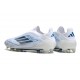 Zapatos de Fútbol adidas F50 Elite LL FG Blanco Azul