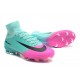 Zapatillas de fútbol Nike Mercurial Superfly V FG Para Hombre Rosa Azul Negro