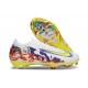 Bota de Futbol Nike Mercurial Vapor 16 Elite FG Blanco Amarillo Violeta Rojo