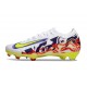 Bota de Futbol Nike Mercurial Vapor 16 Elite FG Blanco Amarillo Violeta Rojo