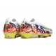 Bota de Futbol Nike Mercurial Vapor 16 Elite FG Blanco Amarillo Violeta Rojo