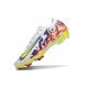 Bota de Futbol Nike Mercurial Vapor 16 Elite FG Blanco Amarillo Violeta Rojo