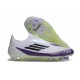 Zapatos de Fútbol adidas F50 Elite LL FG X Messi Ftwr Blanco Negro Morado Unity