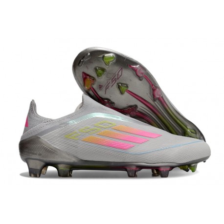 Zapatos de Fútbol adidas F50 Elite LL FG Gris Rosa