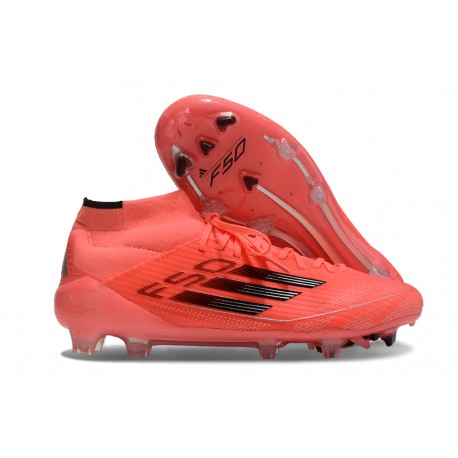 Zapatilla adidas F50 Elite Mid FG Turbo Aurora Negro Platino Met