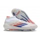 Zapatilla adidas F50 Elite Mid FG Blanco Rojo Solar Azul Lúcido