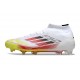Zapatilla adidas F50 Elite Mid FG Ftwr Blanco Rojo Amarillo
