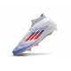 Zapatilla adidas F50 Elite Mid FG Ftwr Blanco Rojo Azul Lúcido