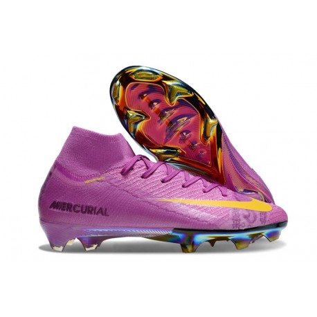 Nike Zoom Mercurial Superfly X Elite FG Violeta Amarillo