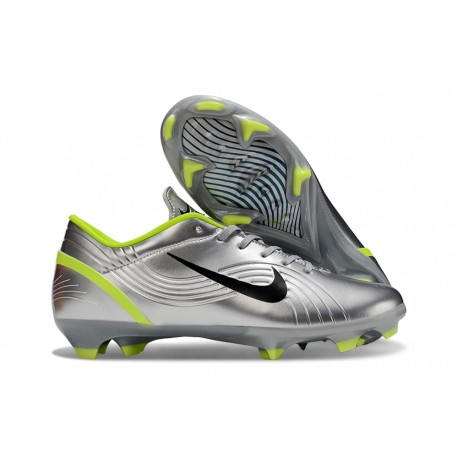 Bota de Futbol Nike Mercurial Vapor 16 Elite FG Plata Negro