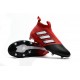 Baratas Botas de fútbol adidas Ace 17+ Purecontrol FG Blanco Rojo Negro