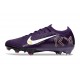 Bota de Futbol Nike Mercurial Vapor 16 Elite FG X MBAPPE Grand Morado Marfil claro