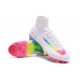 Nuevo Botas de fútbol Nike Mercurial Superfly 5 FG Blanco Rosa Volt Verde Azul Voltio