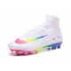 Nuevo Botas de fútbol Nike Mercurial Superfly 5 FG Blanco Rosa Volt Verde Azul Voltio