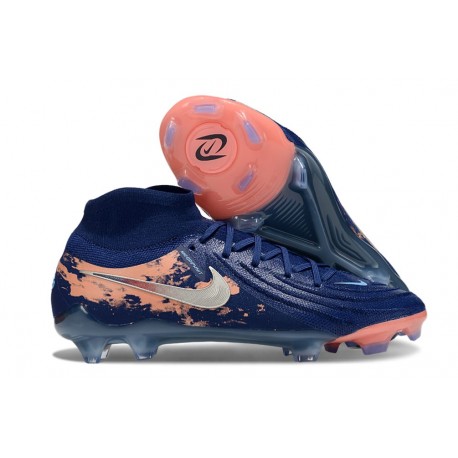 Botas Nike Phantom Luna II Elite FG Erling Haaland Azul Plateado Naranja