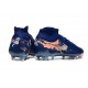 Botas Nike Phantom Luna II Elite FG Erling Haaland Azul Plateado Naranja