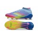 Zapatilla adidas F50 Elite Mid FG Azul Fusion Limón Lúcido Rosa