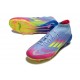 Zapatilla adidas F50 Elite Mid FG Azul Fusion Limón Lúcido Rosa