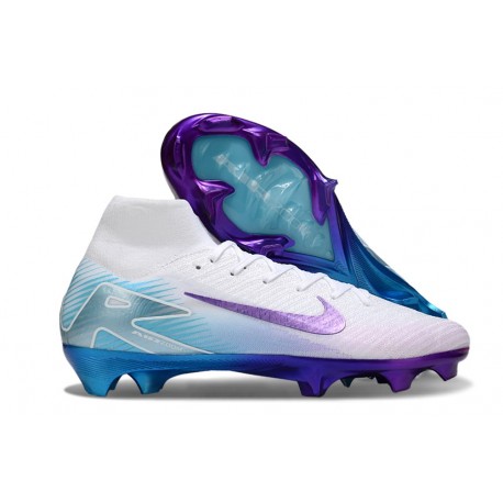 Nike Zoom Mercurial Superfly X Elite FG Blanco Violeta Azul
