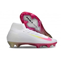 Nike Zoom Mercurial Superfly X Elite FG Blanco Rosa