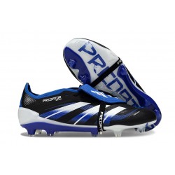 Adidas Predator 25 Elite Tongue FG Negro Azul Lúcido Blanco