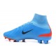 Zapatillas de fútbol Nike Mercurial Superfly V FG Para Hombre Azul Rojo Negro