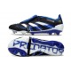 Adidas Predator 25 Elite Tongue FG Negro Azul Lúcido Blanco