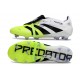 Adidas Predator 25 Elite Tongue FG Blanco Negro Limón Lúcido