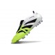 Adidas Predator 25 Elite Tongue FG Blanco Negro Limón Lúcido