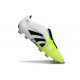 Adidas Predator 25 Elite Tongue FG Blanco Negro Limón Lúcido