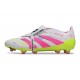 Adidas Predator 25 Elite Tongue FG Blanco Rosa Lúcido Limón Lúcido