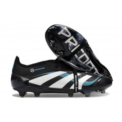 Adidas Predator 25 Elite Tongue FG Negro Blanco Azul